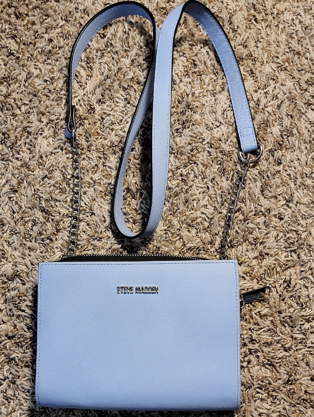 Steve Madden Blueish Purple Crossbody Wallet Purse